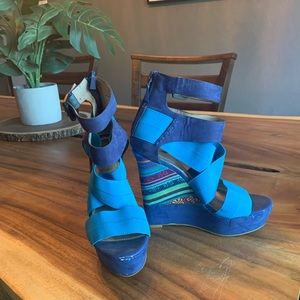 RACHEL Rachel Roy Jenell Open Toe Wedge sandal